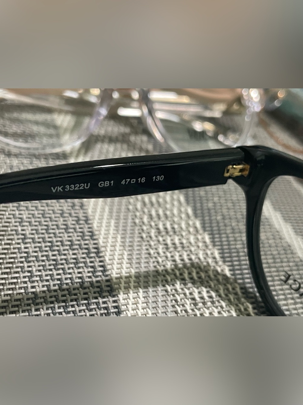 Versace Black Cat-Eye Optical Glasses - Picture 5 of 7